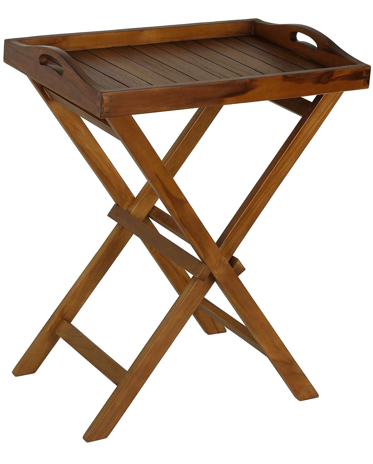 Cecilia Rectangular Teak Outdoor Folding Side Table