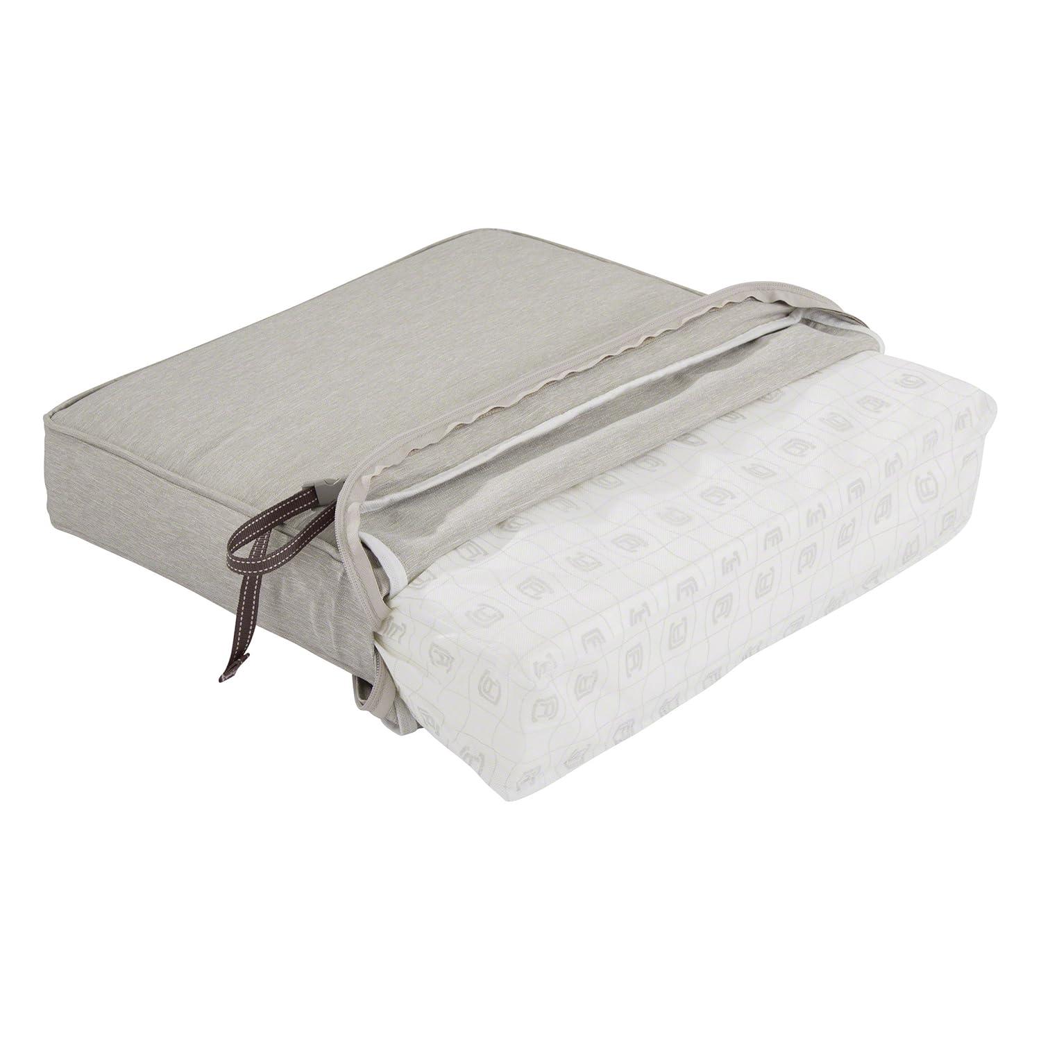 Classic Accessories Montlake FadeSafe Water-Repellent 48 x 18 x 3 Inch Outdoor Bench Cushion, Heather Grey