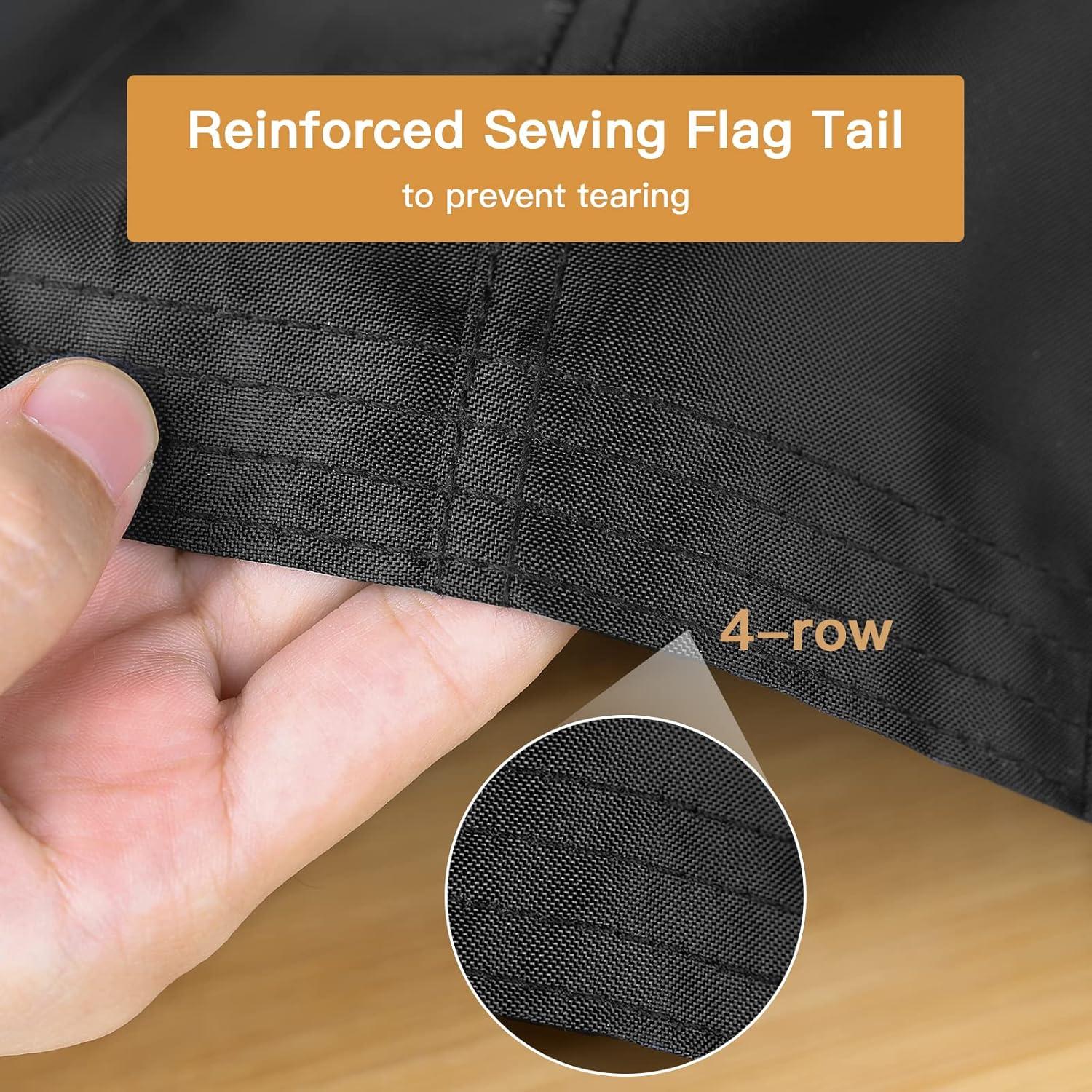 All Black American Flag 3x5 Ft All Black US Flag, Embroidered Stars, Sewn Stripes, Brass Grommets Black Flag, Heavy Duty USA Flags for Outdoor Blackout Tactical US Black Flag