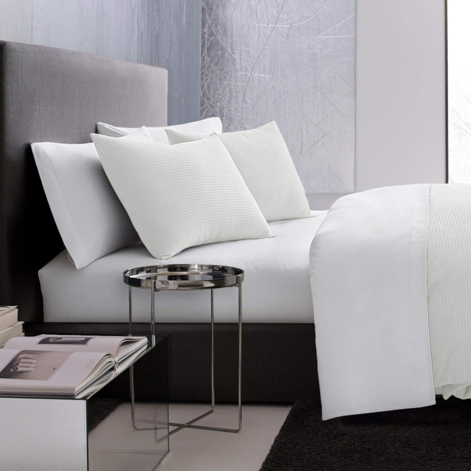 Vera Wang  Waffle Pique Duvet Cover Set