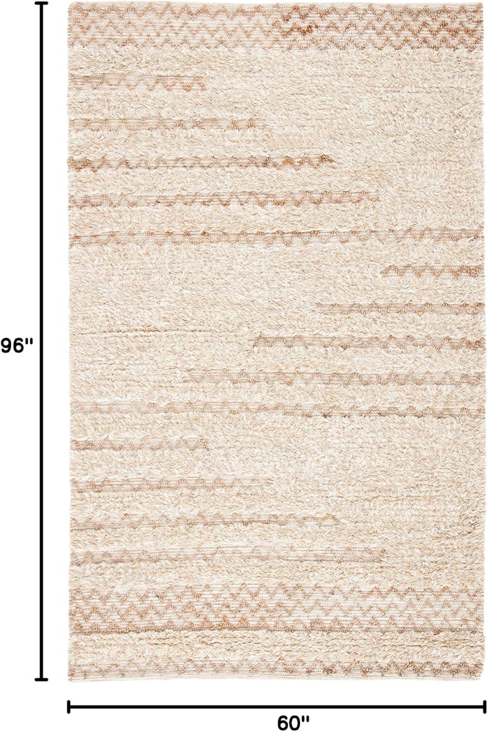 Natura NAT720 Hand Loomed Indoor Area Rug - Beige/Natural - 5'x8' - Safavieh