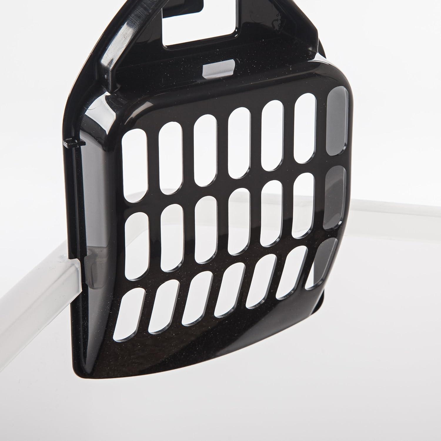 IRIS USA, Open-Top Cat Litter Box with Shield with Scoop
