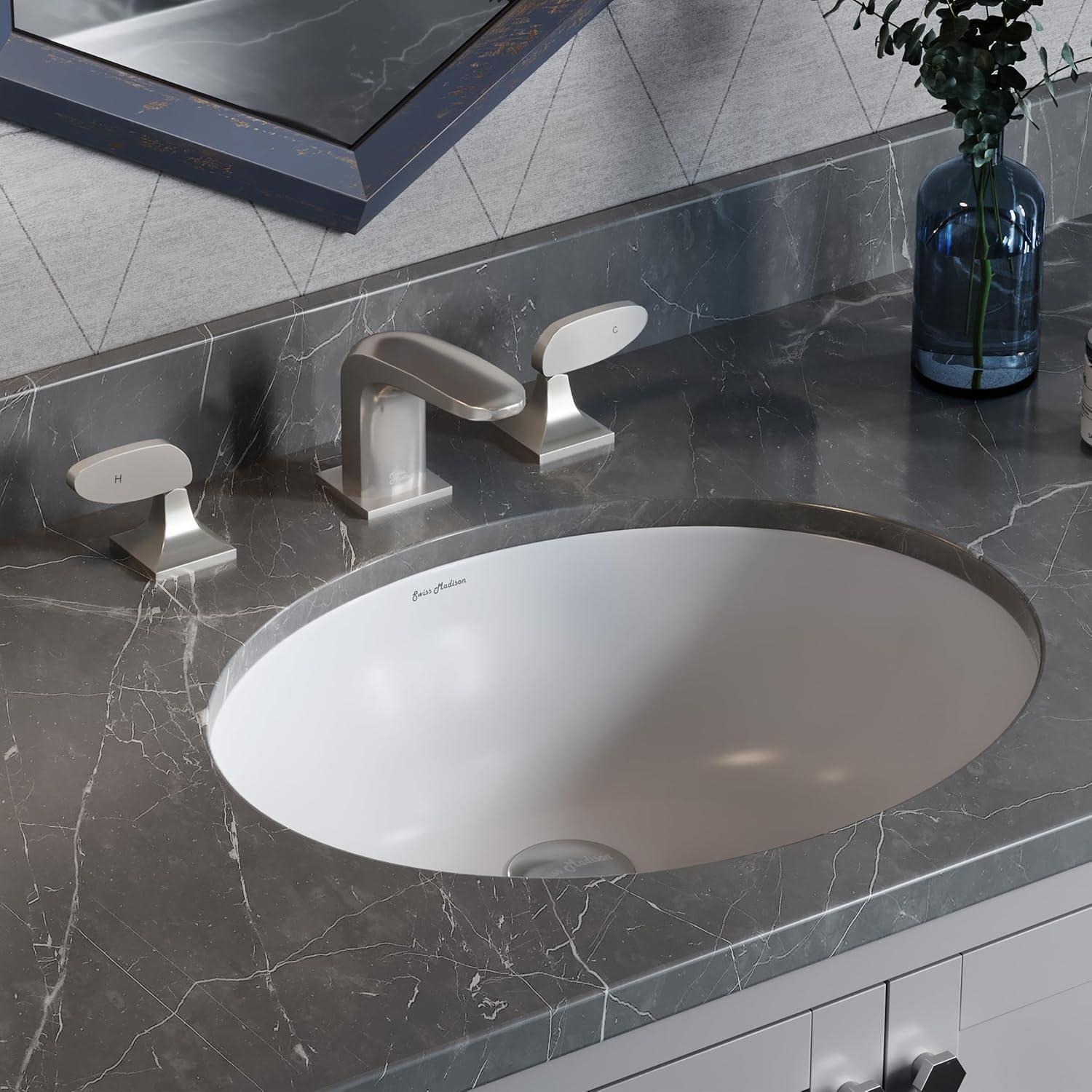 Trocadéro 18 Oval Under-Mount Bathroom Sink