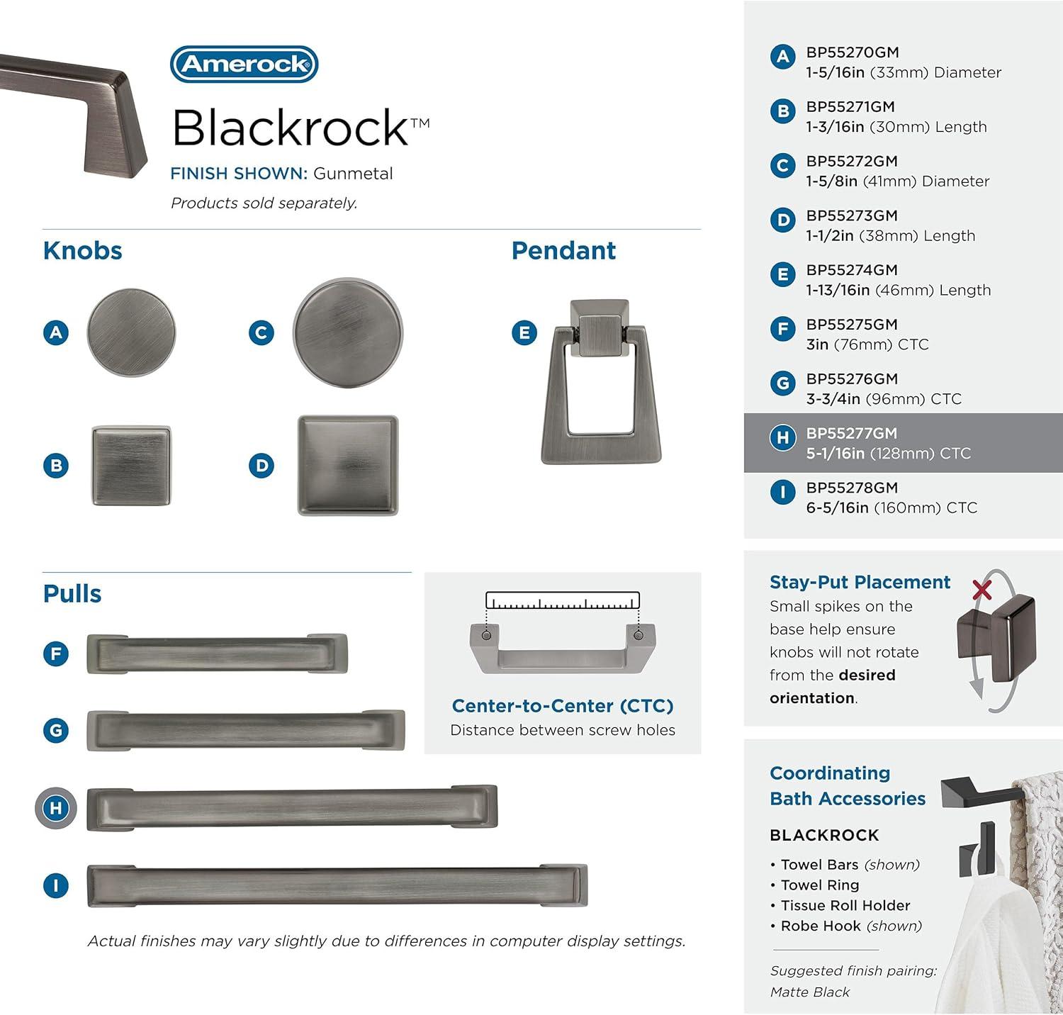 Blackrock 5 1/16" Center to Center Bar Pull