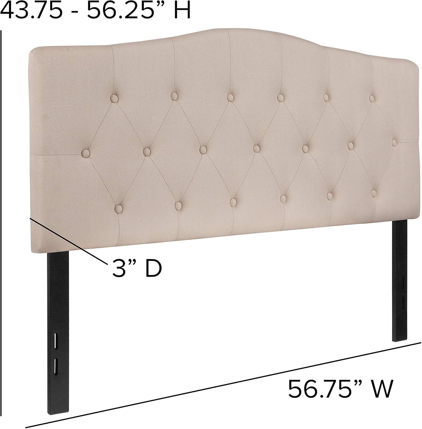 Flash Furniture Cambridge Arched Button Tufted Upholstered Headboard