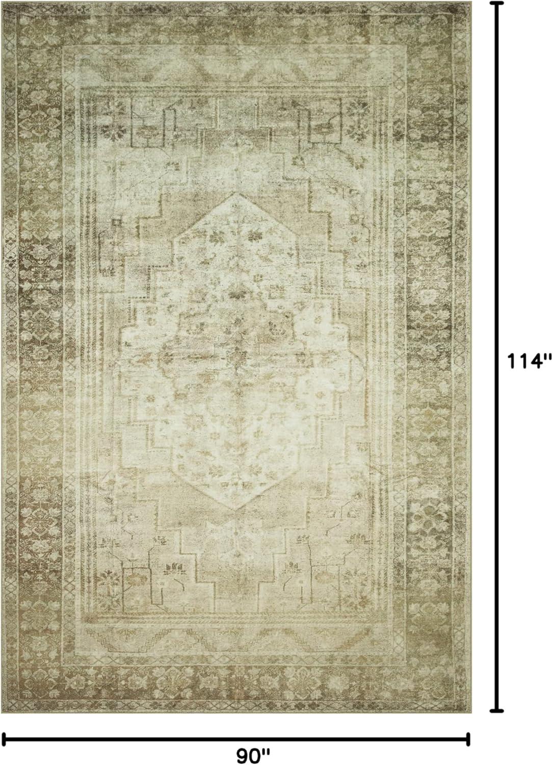 Banks IV Rug by Magnolia Home by Joanna Gaines x Loloi - Natural and Granite / 7'6" x 9'6"