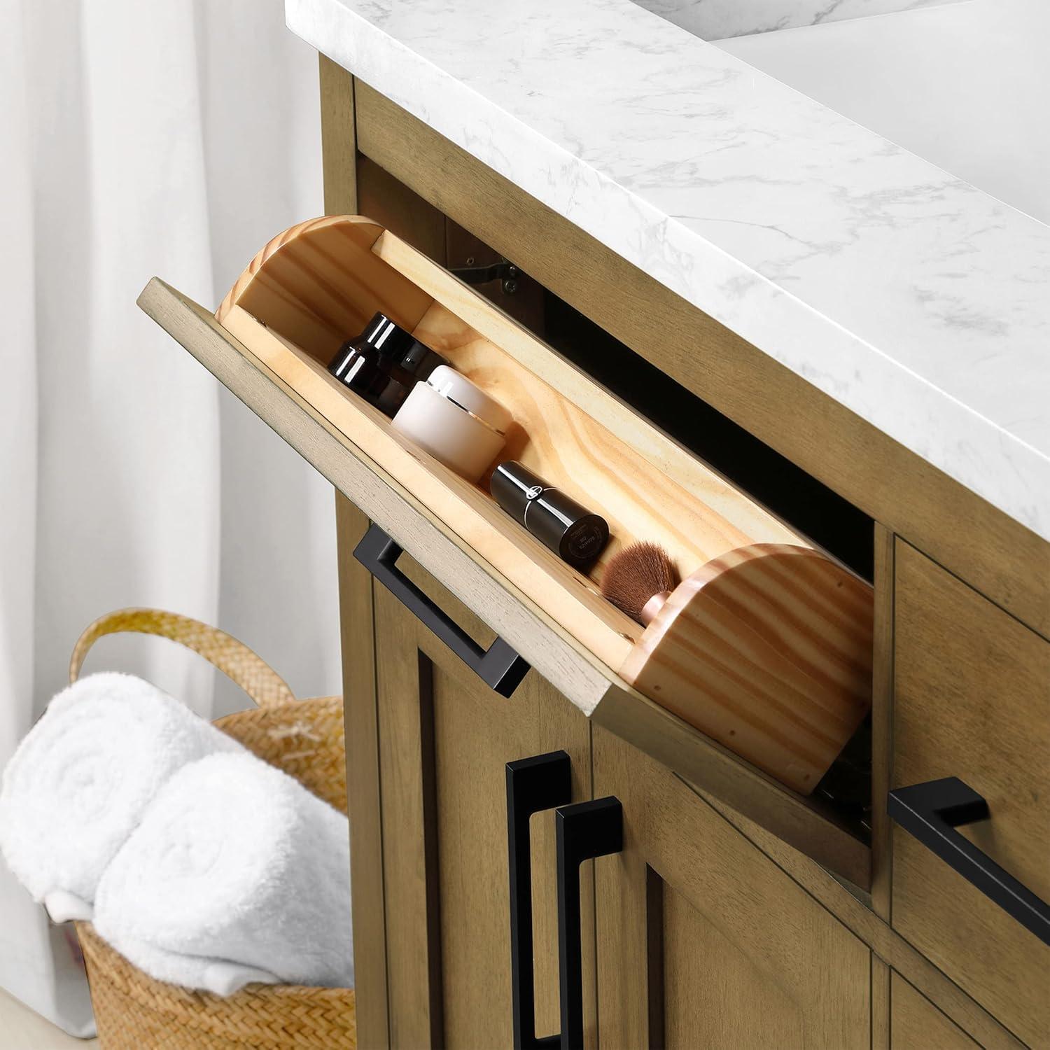 OVE Decors Athea 36 in. W Bath Vanity with Premium Countertop and Power Bar