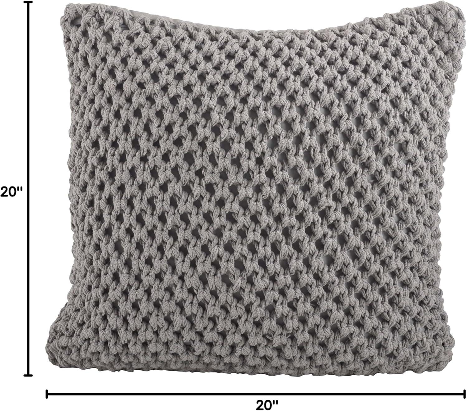 Sheridan Knitted Cotton Throw Pillow