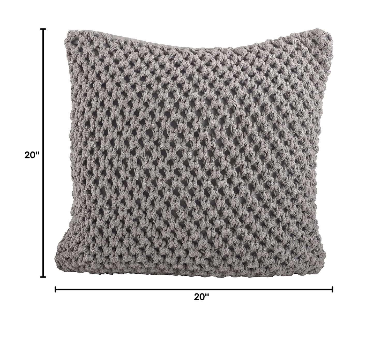 Sheridan Knitted Cotton Throw Pillow