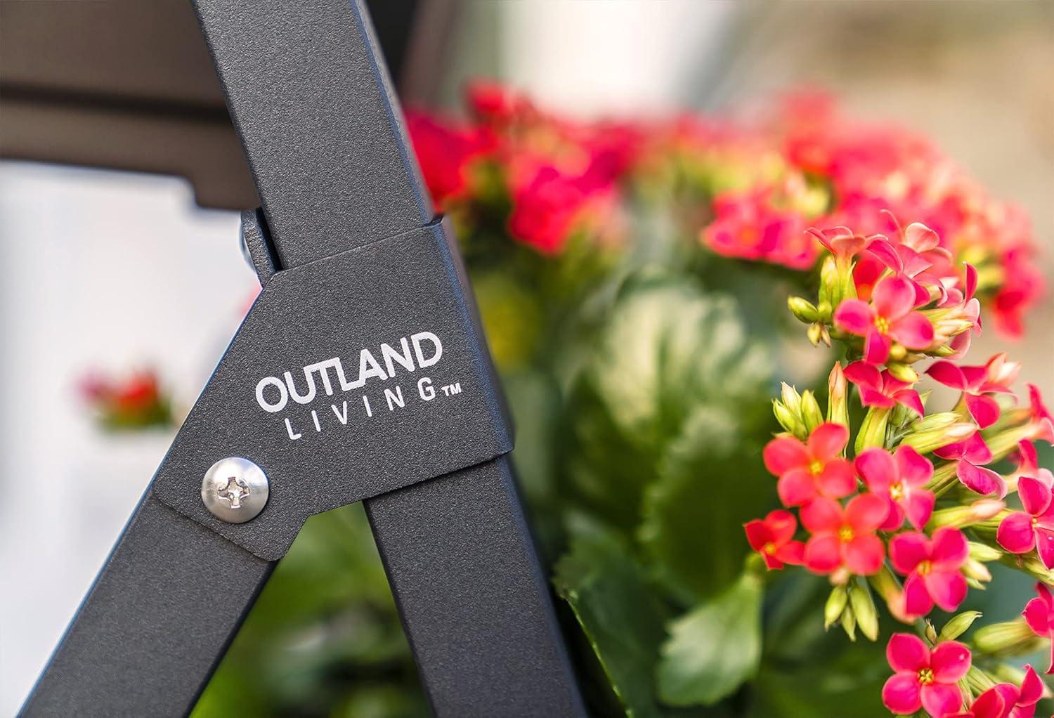 Outland Living Fernie Freestanding Vertical Garden, 4ft 4 Tier Elevated Planter Perfect for Herbs Succulents Vegetables and Flowers for Backyard and Patio