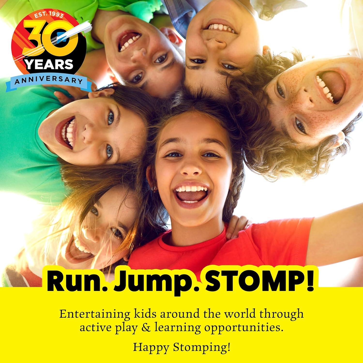 Stomp Rocket Dueling Launcher Set with 8 Red and Blue Foam Rockets