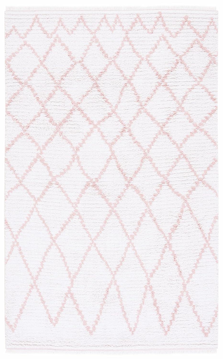 Augustine AGT850 Power Loomed Area Rug - Ivory/Pink - 8'x10' - Safavieh.