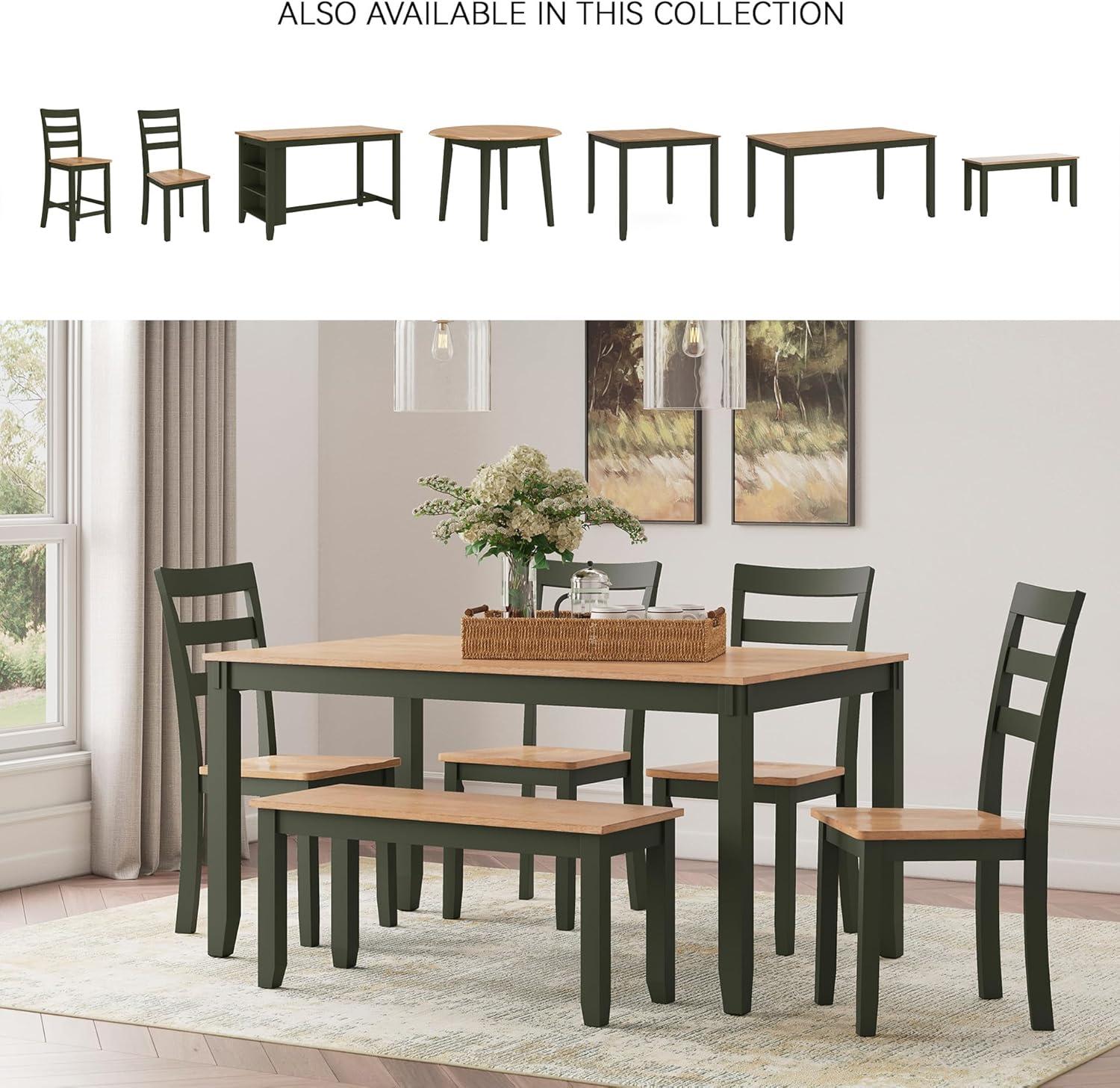 Lark Manor™ Malkin Dining Table With 4 Chairs And Bench, Set Of 6