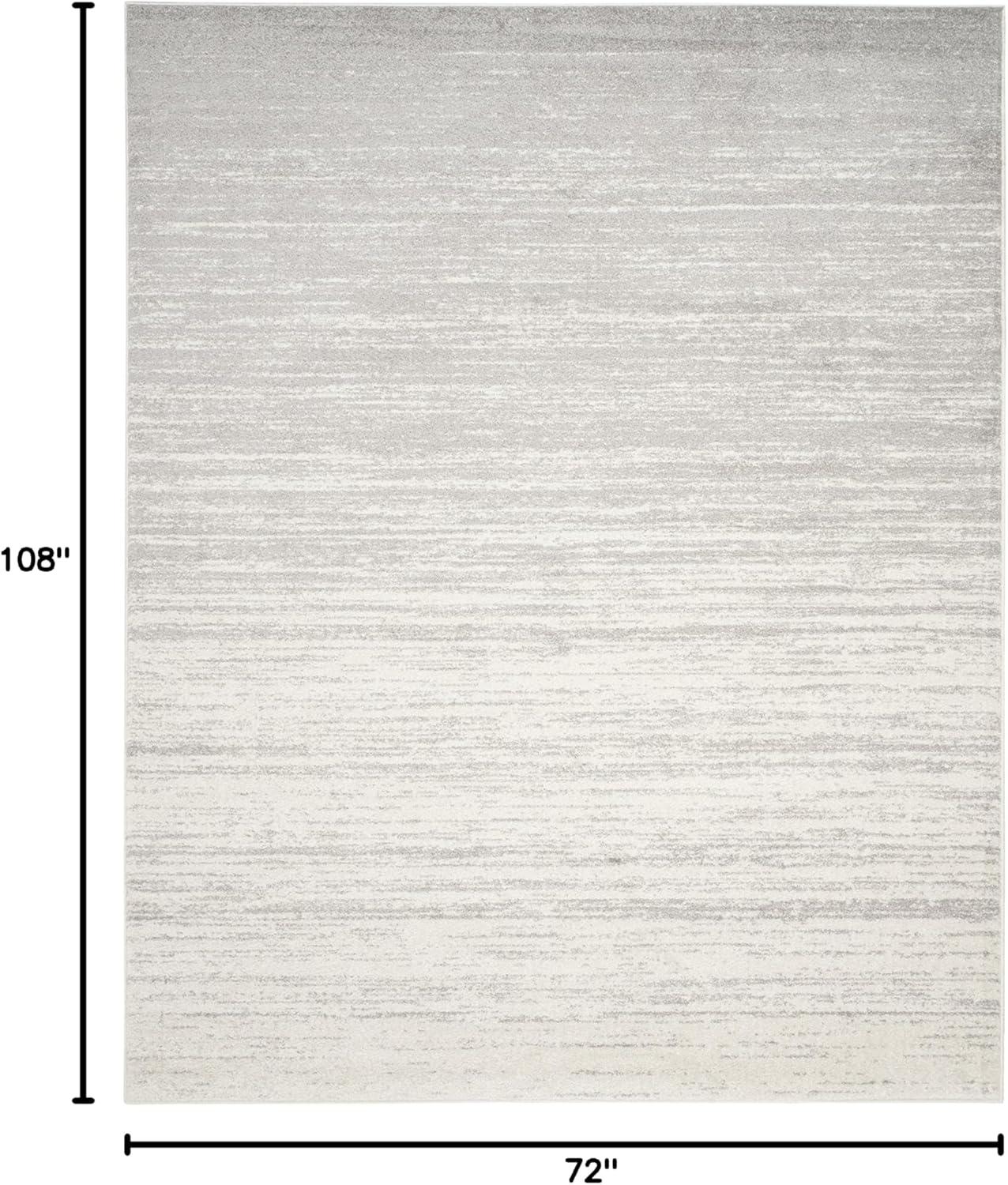 SAFAVIEH Adirondack Esmond Striped Area Rug, Ivory/Silver, 6' x 9'