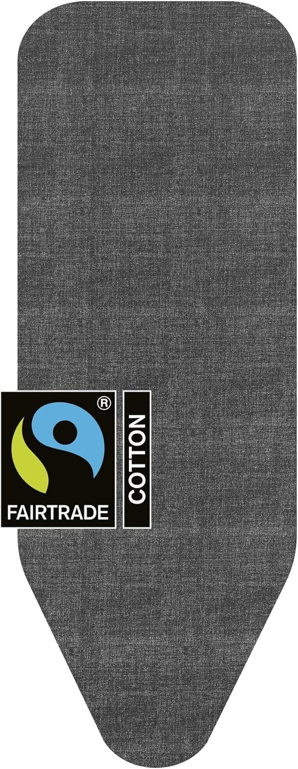 Denim Black Cotton Ironing Board Cover with Foam Padding