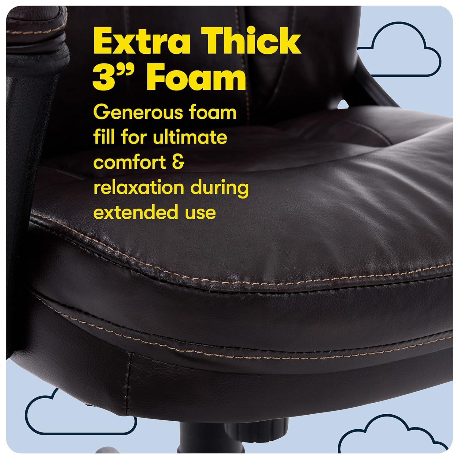 Serta Serta Mitchell Ergonomic Manager's Office Chair, Roasted Chestnut Brown