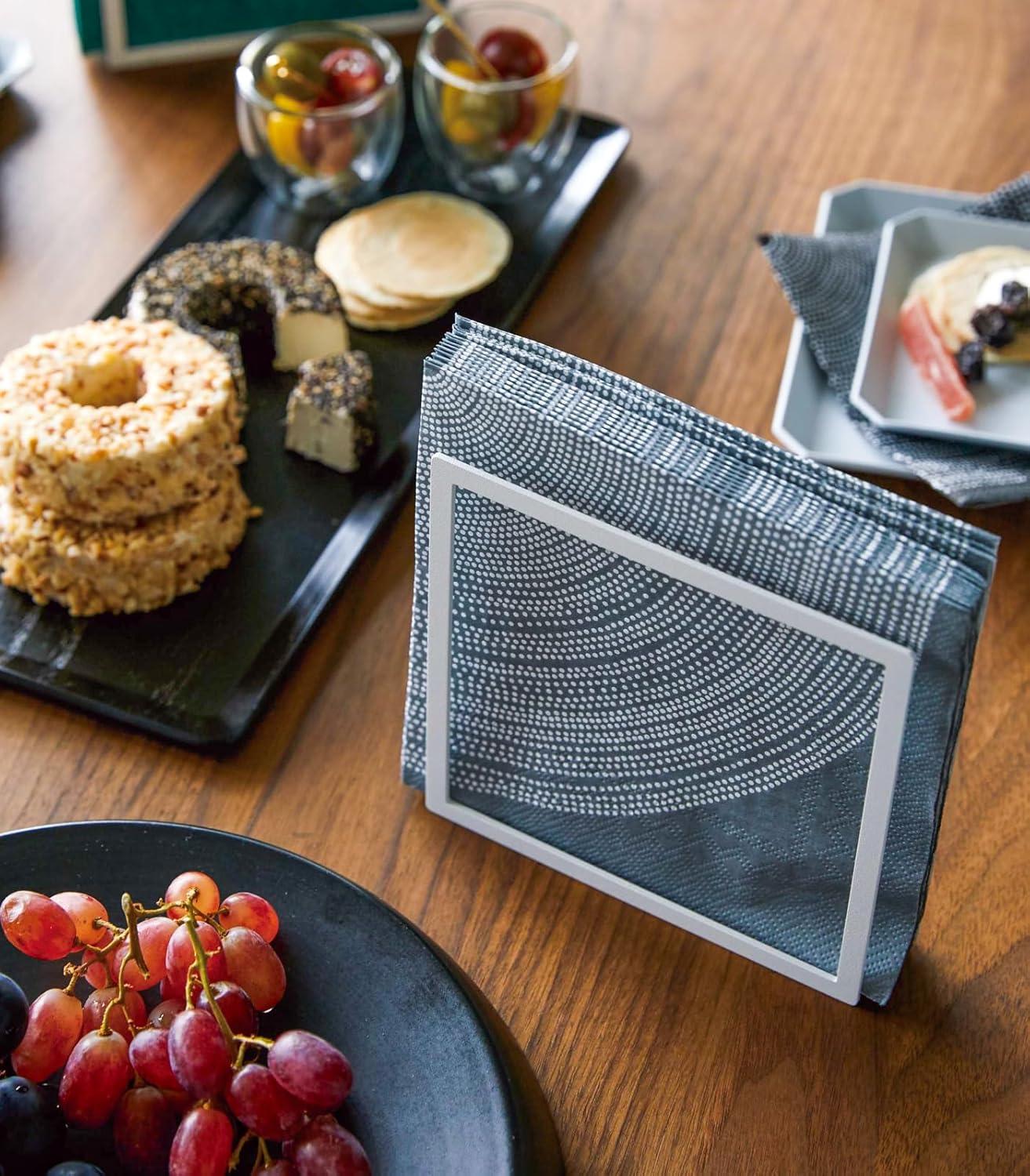 Yamazaki Home Napkin Holder - Kitchen Storage, Table Organizer, Steel