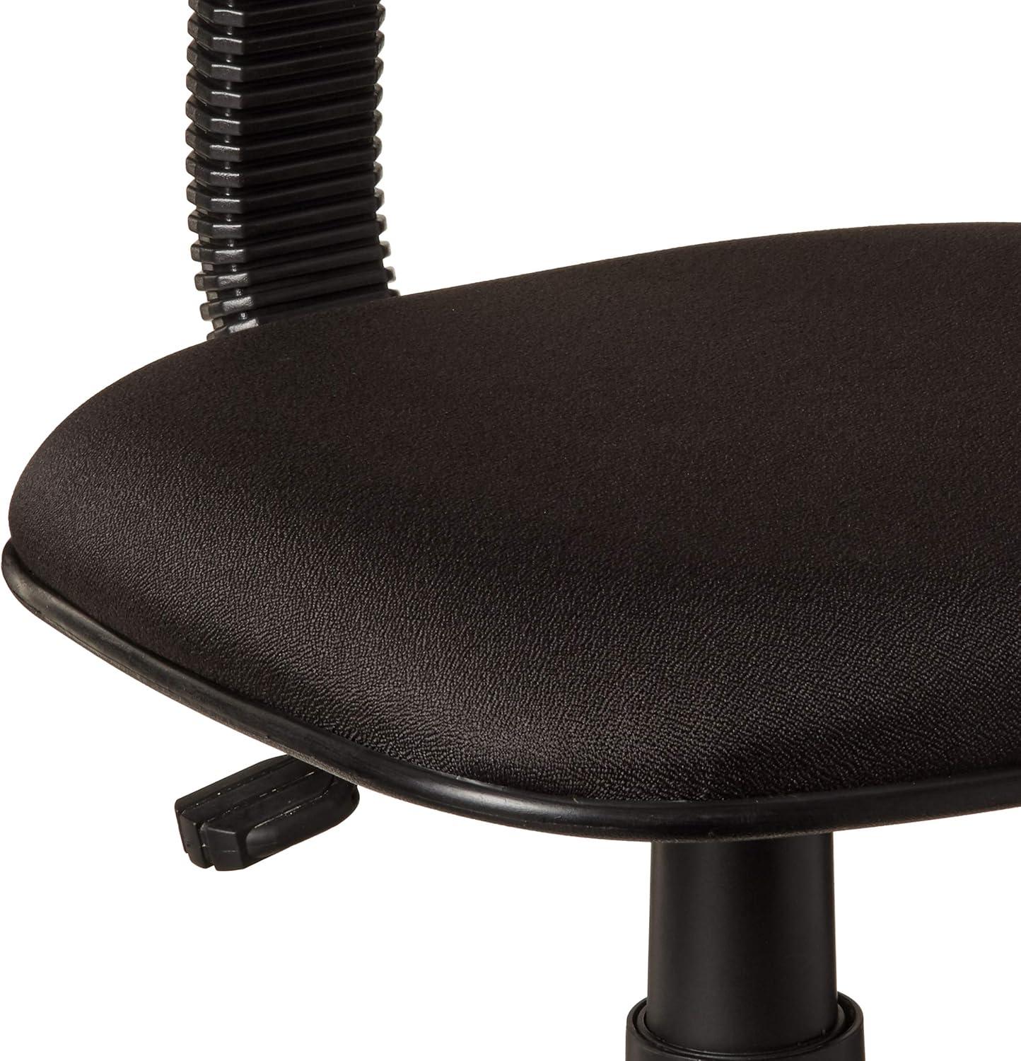 Fabric Steno Chair Black - Boss Office Products: Pneumatic Lift, Nylon Base, Swivel Casters