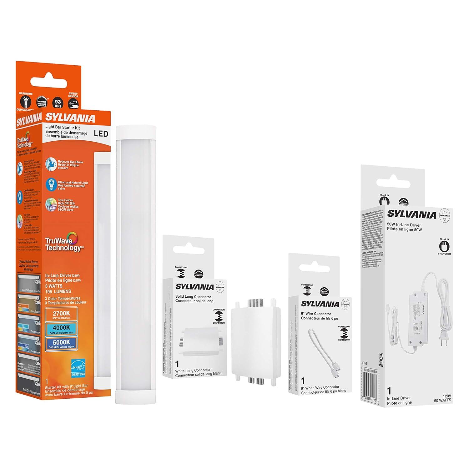 Sylvania 61869 - UCKIT004TL9SC612INWH Indoor Under Cabinet Cove LED Fixture