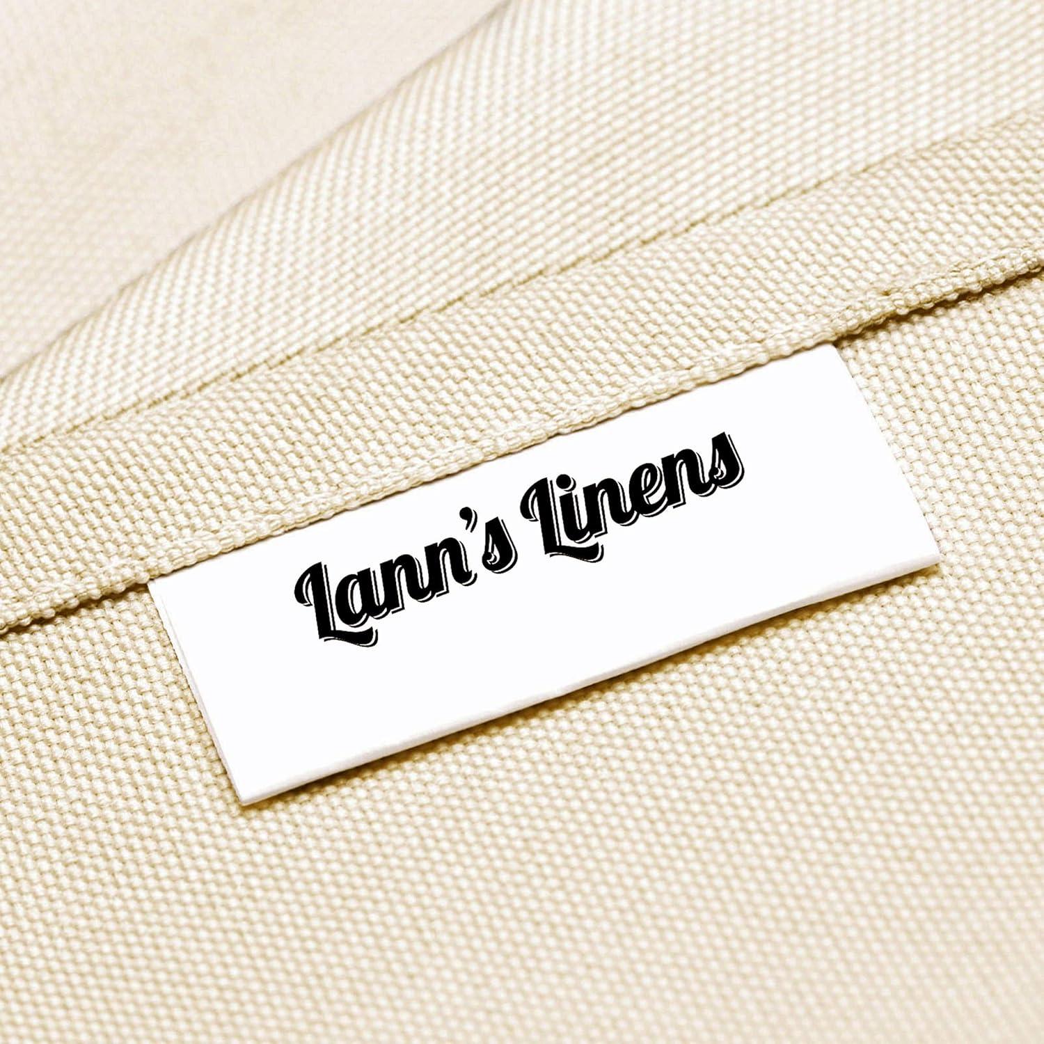 Lann's Linens Solid Color Polyester Fitted Rectangular Tablecloth