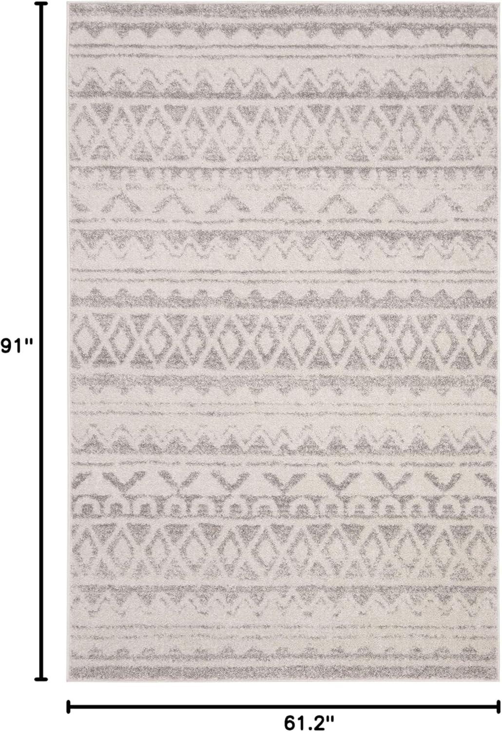 SAFAVIEH Adirondack Emil Southwestern Area Rug, Ivory/Grey, 5'1" x 7'6"