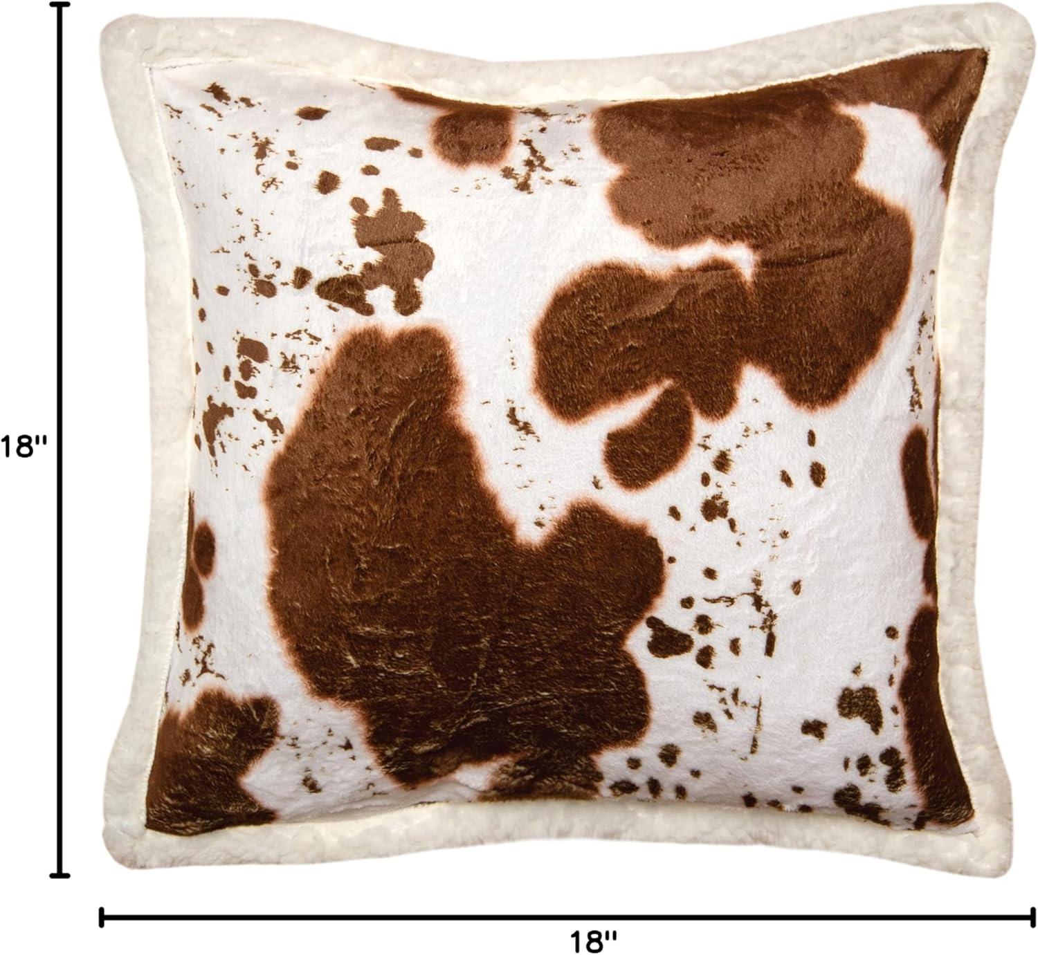 Animal Print Sherpa Throw Pillow