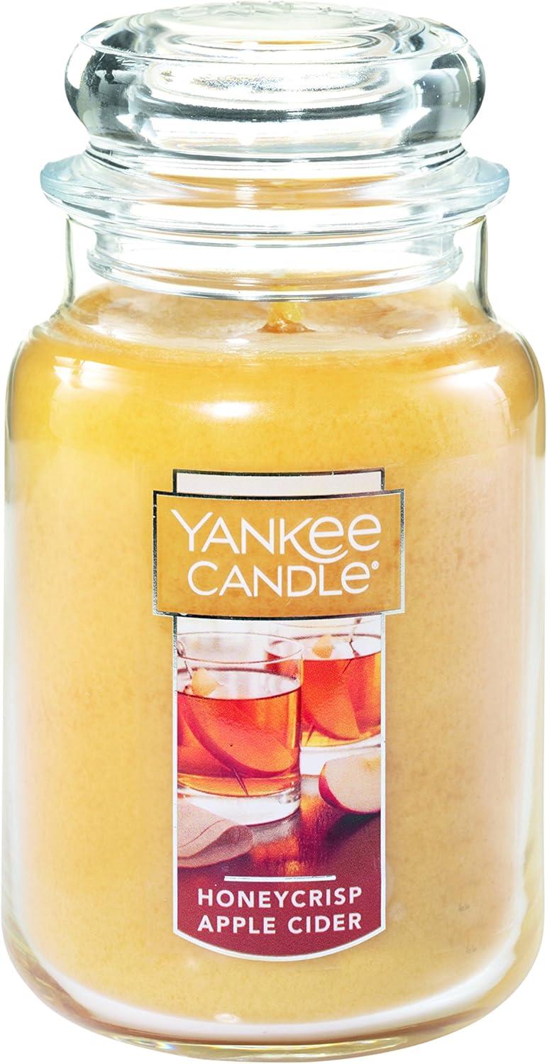 Honeycrisp Apple Cider Beige Large Jar Scented Candle