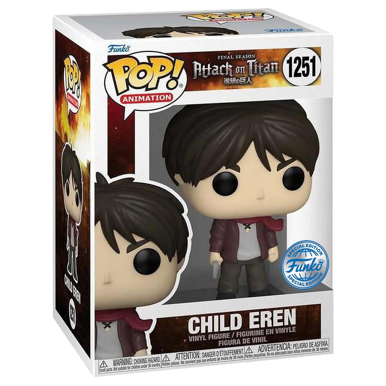 Funko Attack on Titan Final Season Exclusive Vinyl Figures, 3.75"