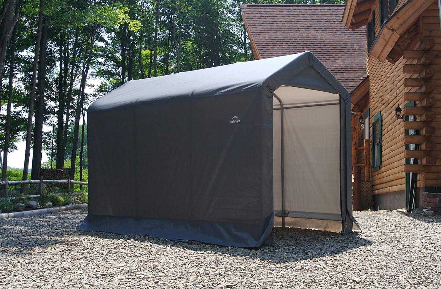 ShelterLogic Shed-In-A-Box Canopy Storage Shed - 6W x 10D x 6.5H ft.