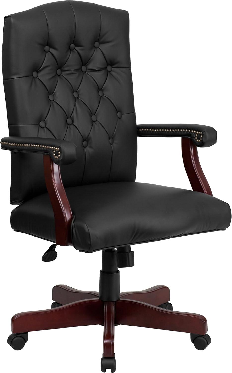 Martha Washington Executive High-Back Black LeatherSoft Swivel Chair