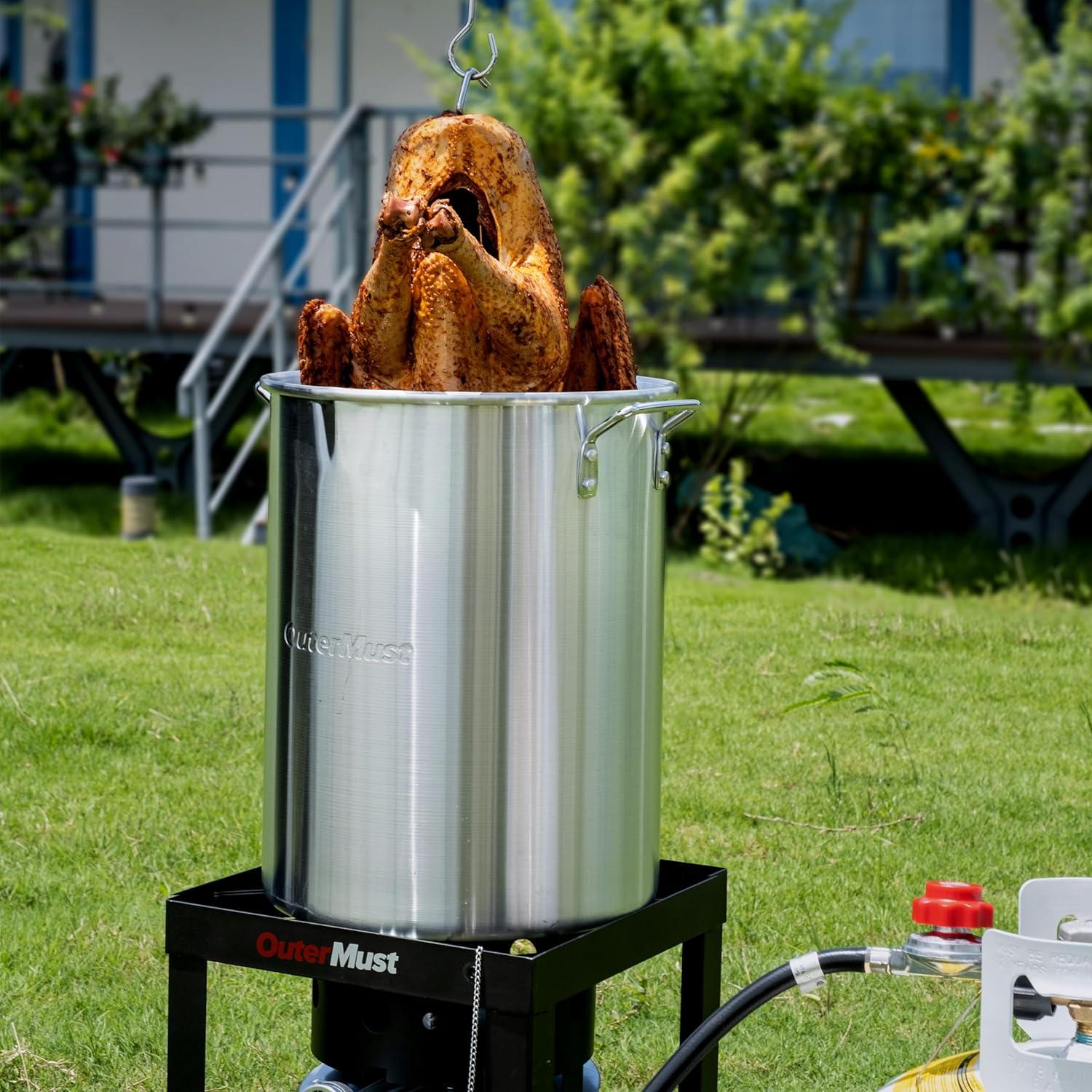 30 Qt Aluminum Propane Turkey Fryer with Accessories