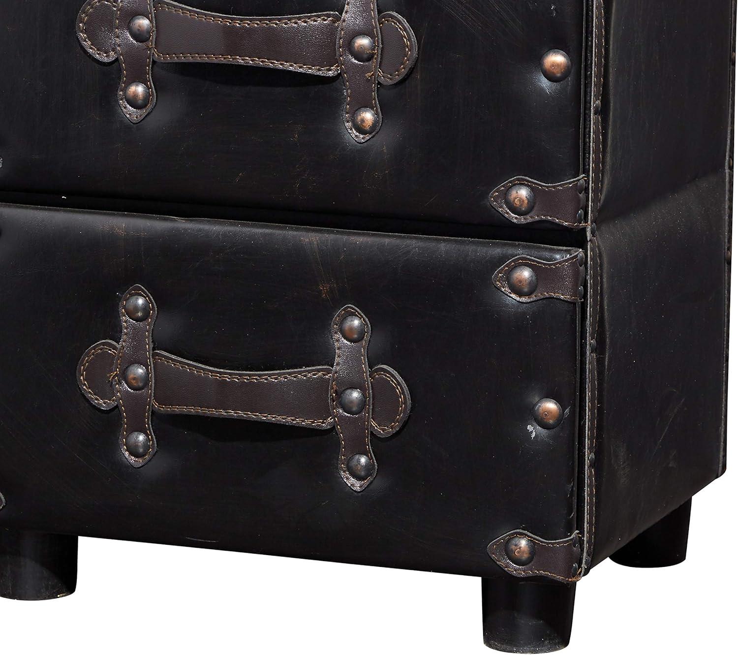 Wood 6 Drawer Chest Dark Java - Olivia & May