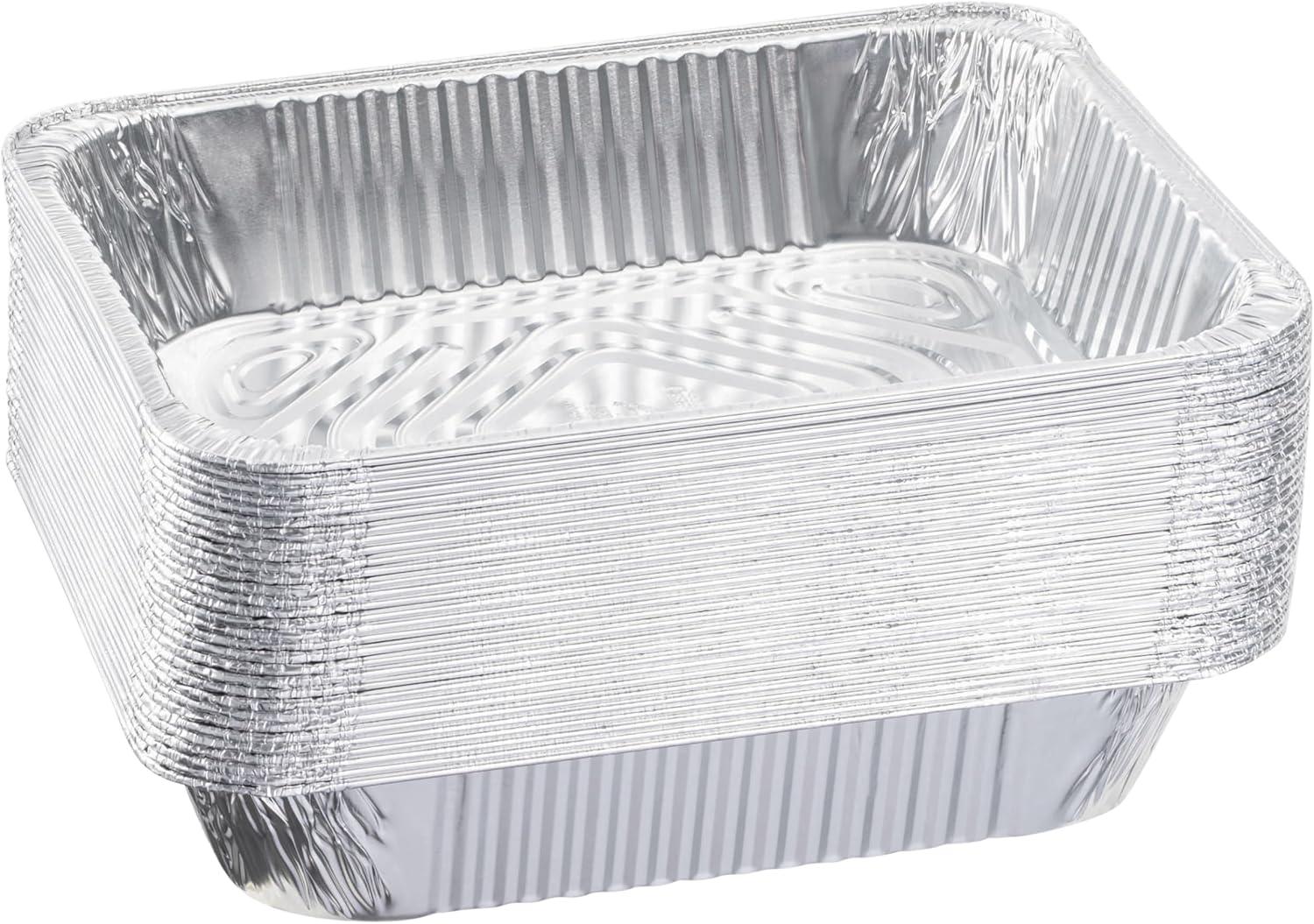 Stock Your Home 9x13 Disposable Aluminum Foil Pans - 30 Pack - for Cooking, Heating, Storing, Prepping Food