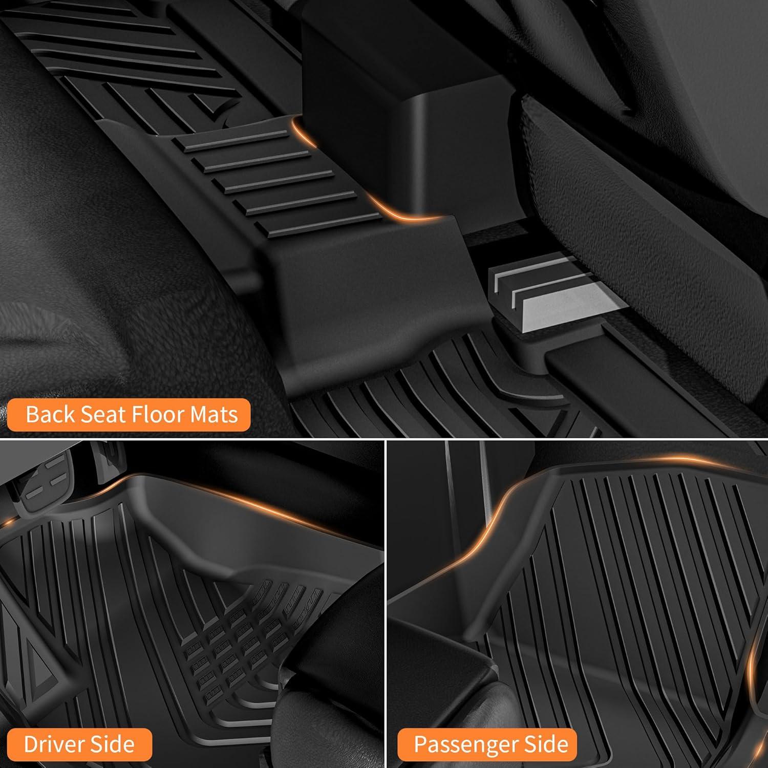 Rough Country Flex-Fit Floor Mats for 2016-2023 Toyota Tacoma - FF-71216