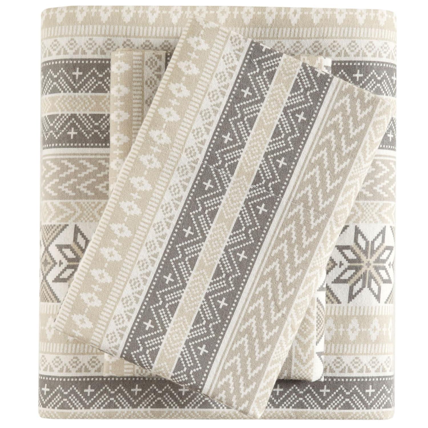 Madison Park Cozy Flannel 100% Cotton Sheet Set