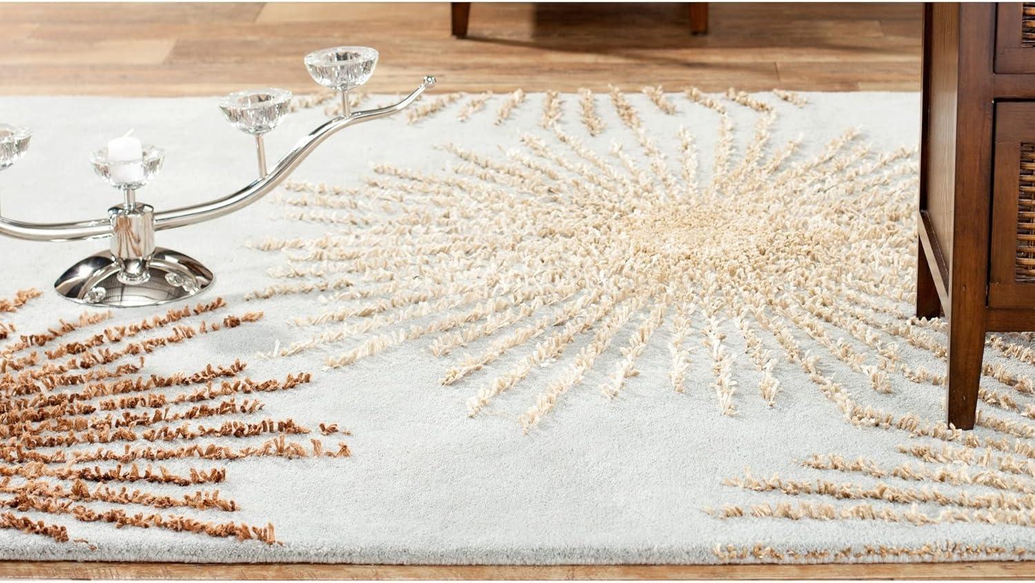 Soho SOH712 Hand Tufted Indoor Area Rug - Light Blue/Multi - 5'x8' - Safavieh.