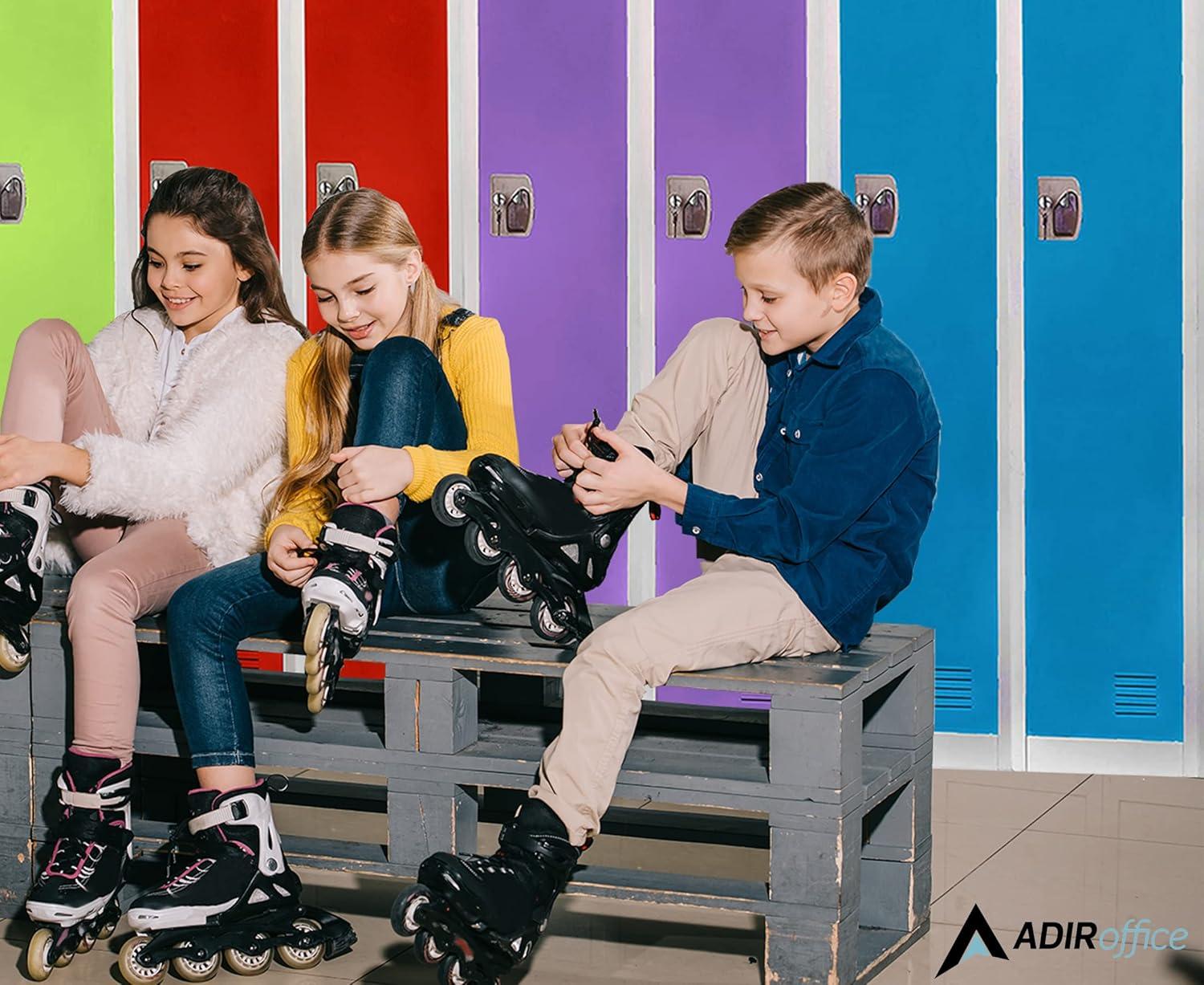 AdirOffice 12'' Wide Steel 1-Tier School and Gym Locker