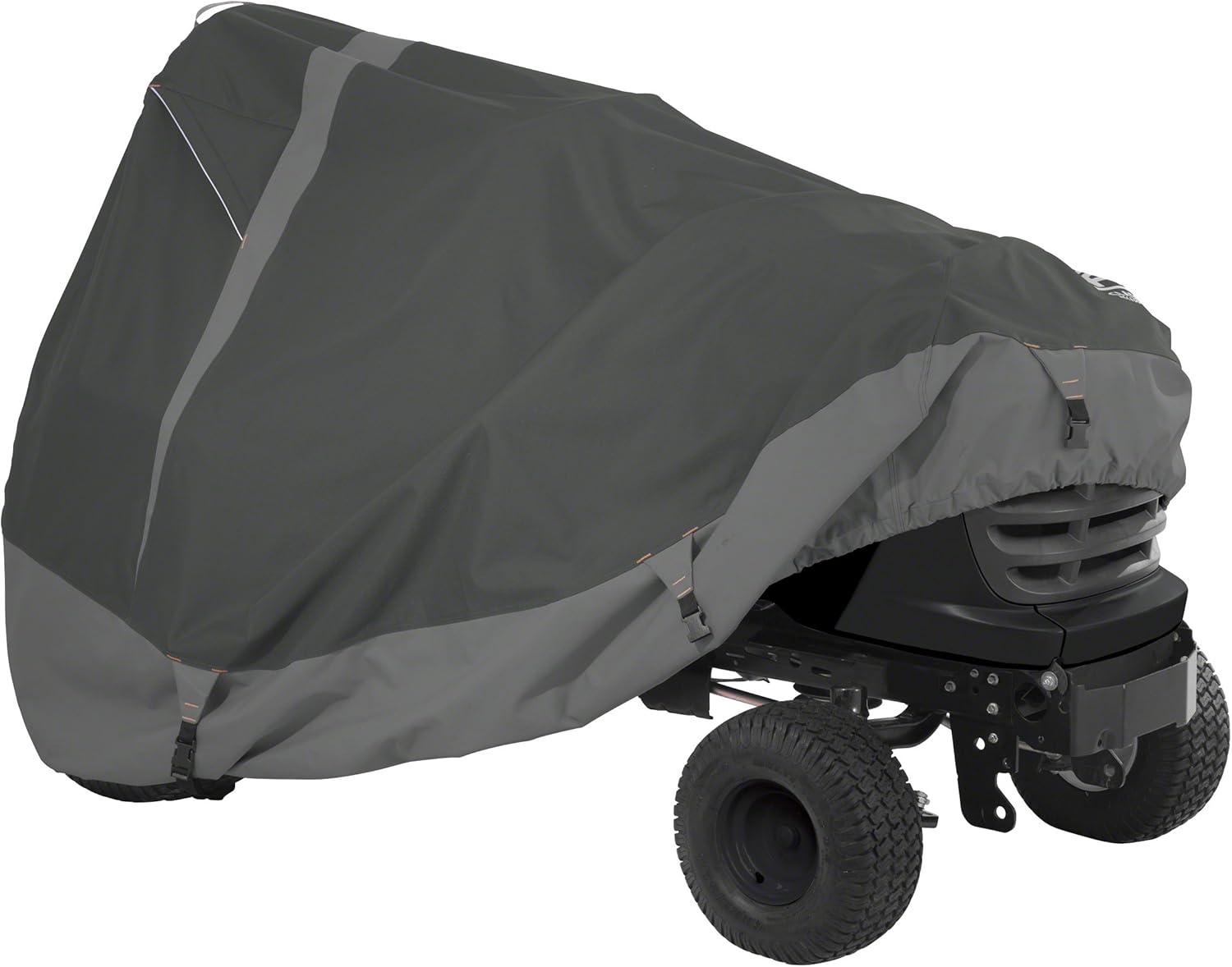 Classic Accessories Heavy-Duty Lawn Tractor Cover, Fits tractors with decks up to 62"