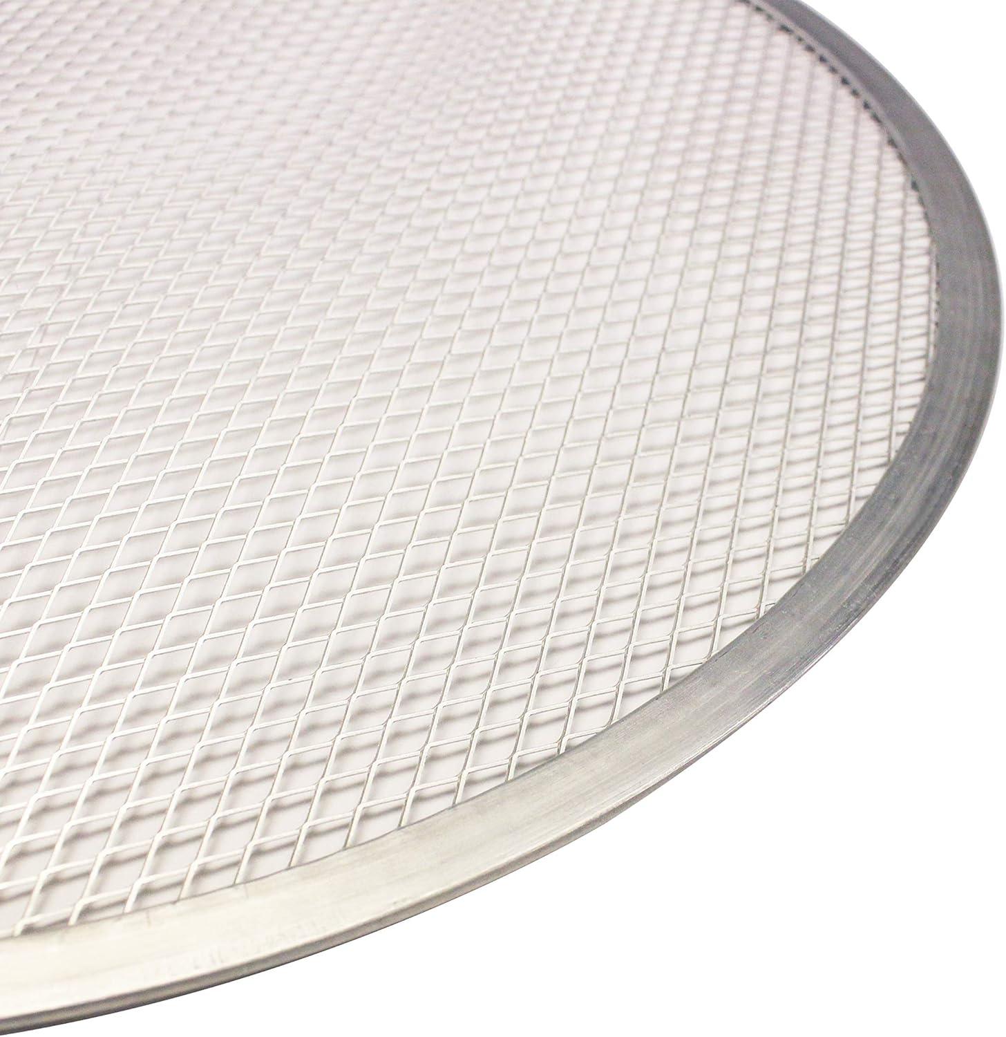 9-Inch Round Aluminum Seamless Rim Pizza Screen
