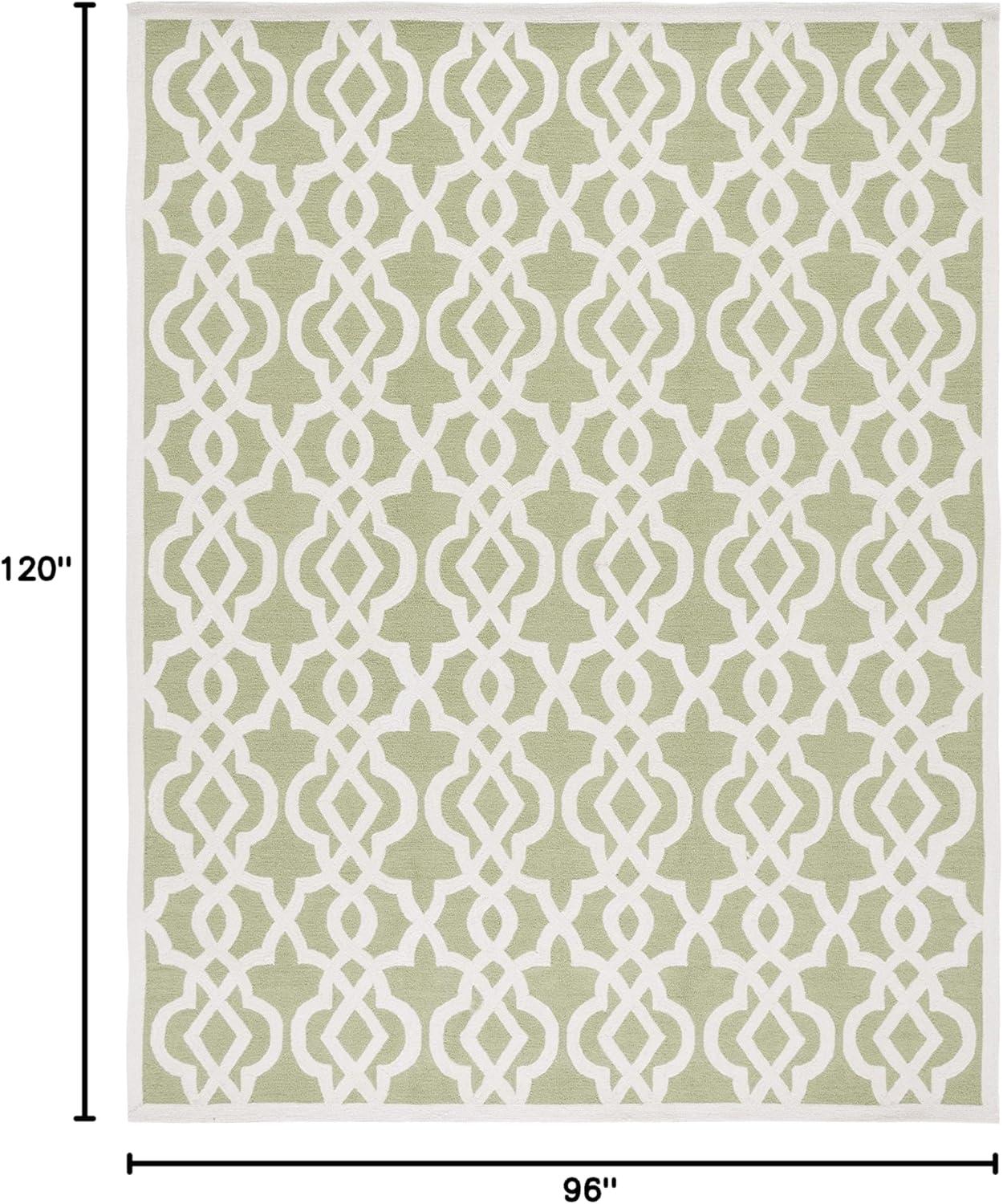 Four Seasons FRS466 Hand Tufted Area Rug - Seafoam/Ivory - 8'x10' - Safavieh.