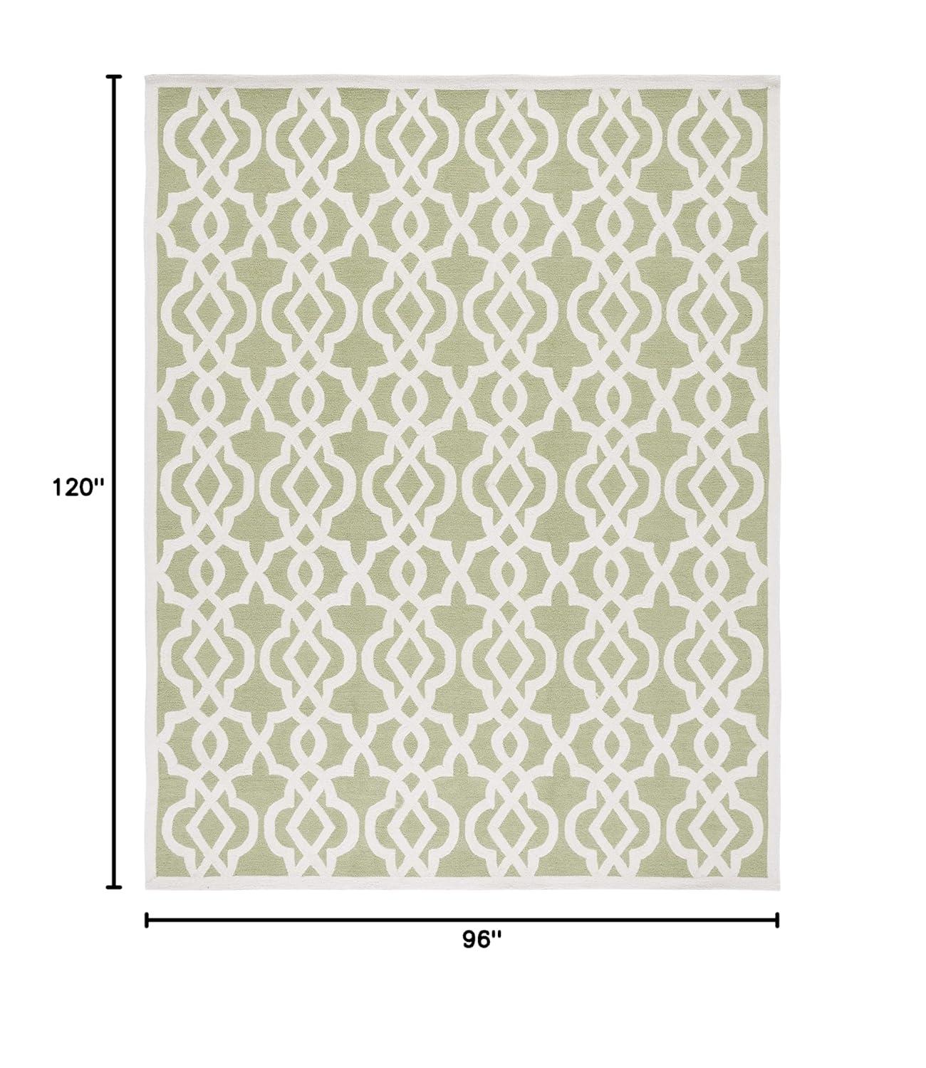Four Seasons FRS466 Hand Tufted Area Rug - Seafoam/Ivory - 8'x10' - Safavieh.