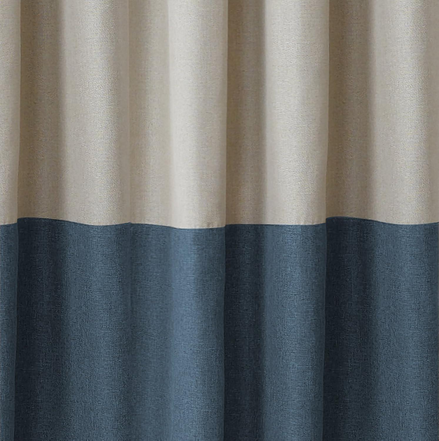 Elrene Braiden Color Block Single Blackout Window Curtain Panel - Elrene Home Fashions