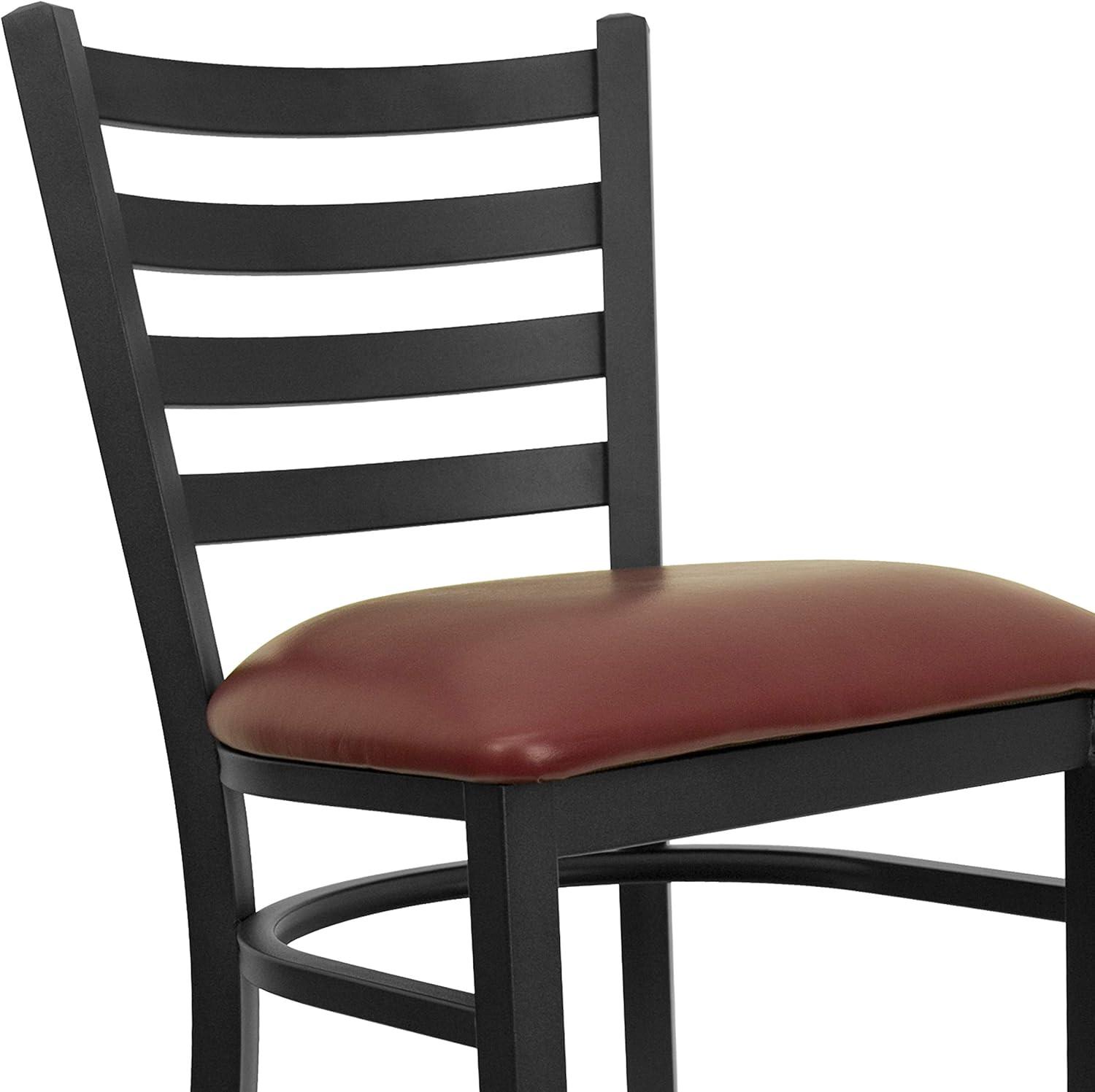 Flash Furniture Brixton Hercules Series Ladder Back Metal Restaurant Barstools