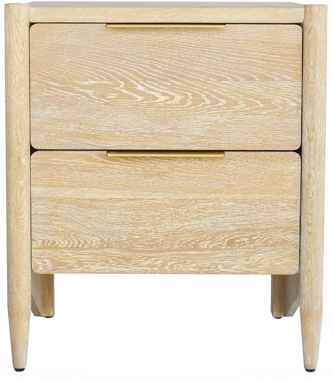 Meridian Furniture,Oakwood White Oak Nightstand