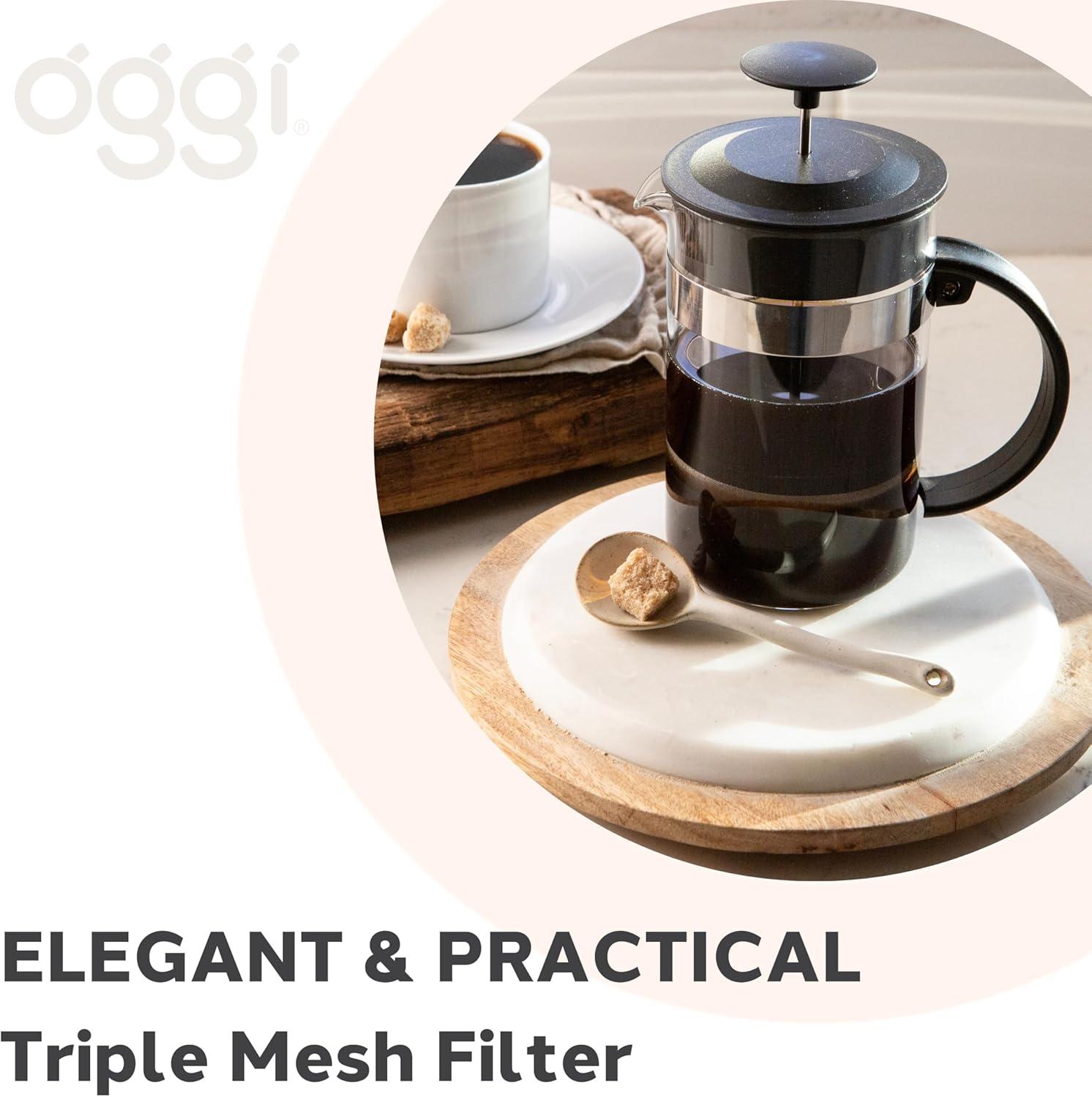 OGGI 6647.3 Triple Mesh Filter French Press