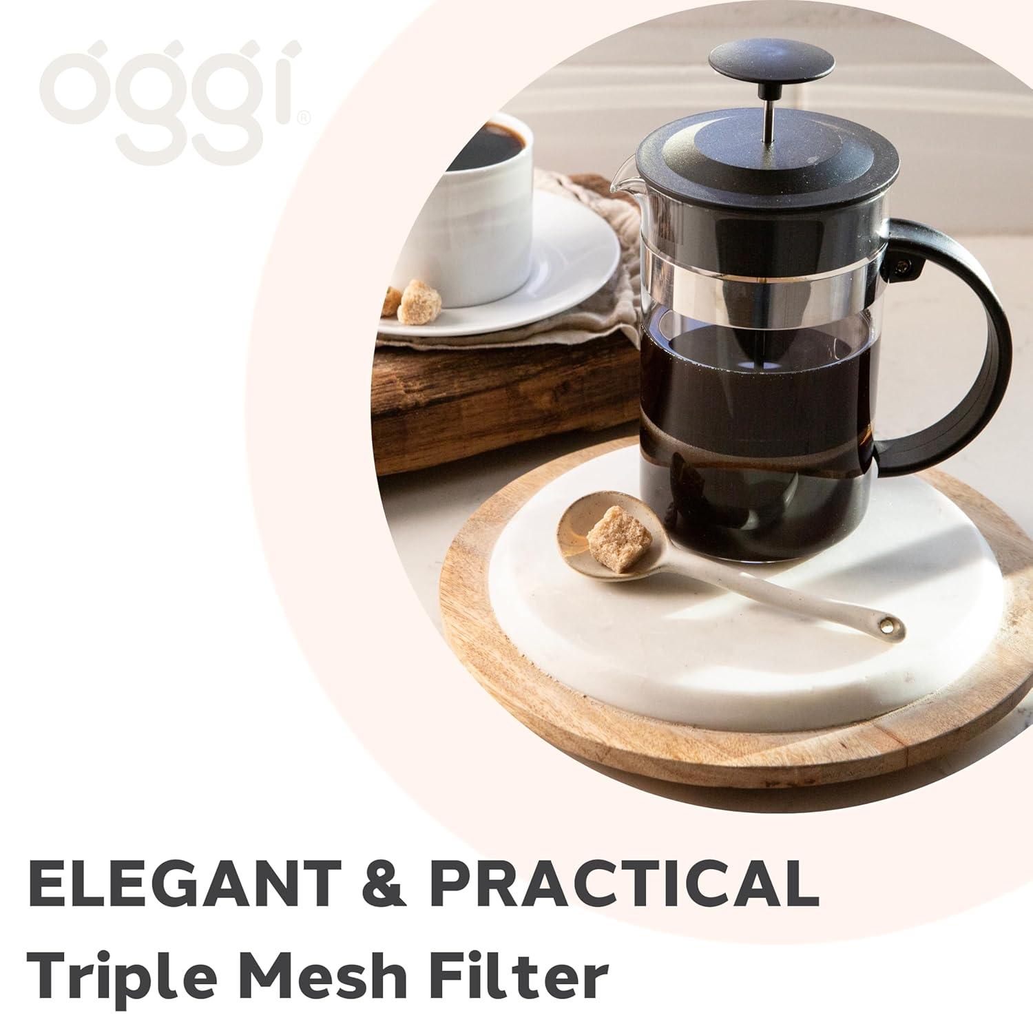 OGGI 6647.3 Triple Mesh Filter French Press