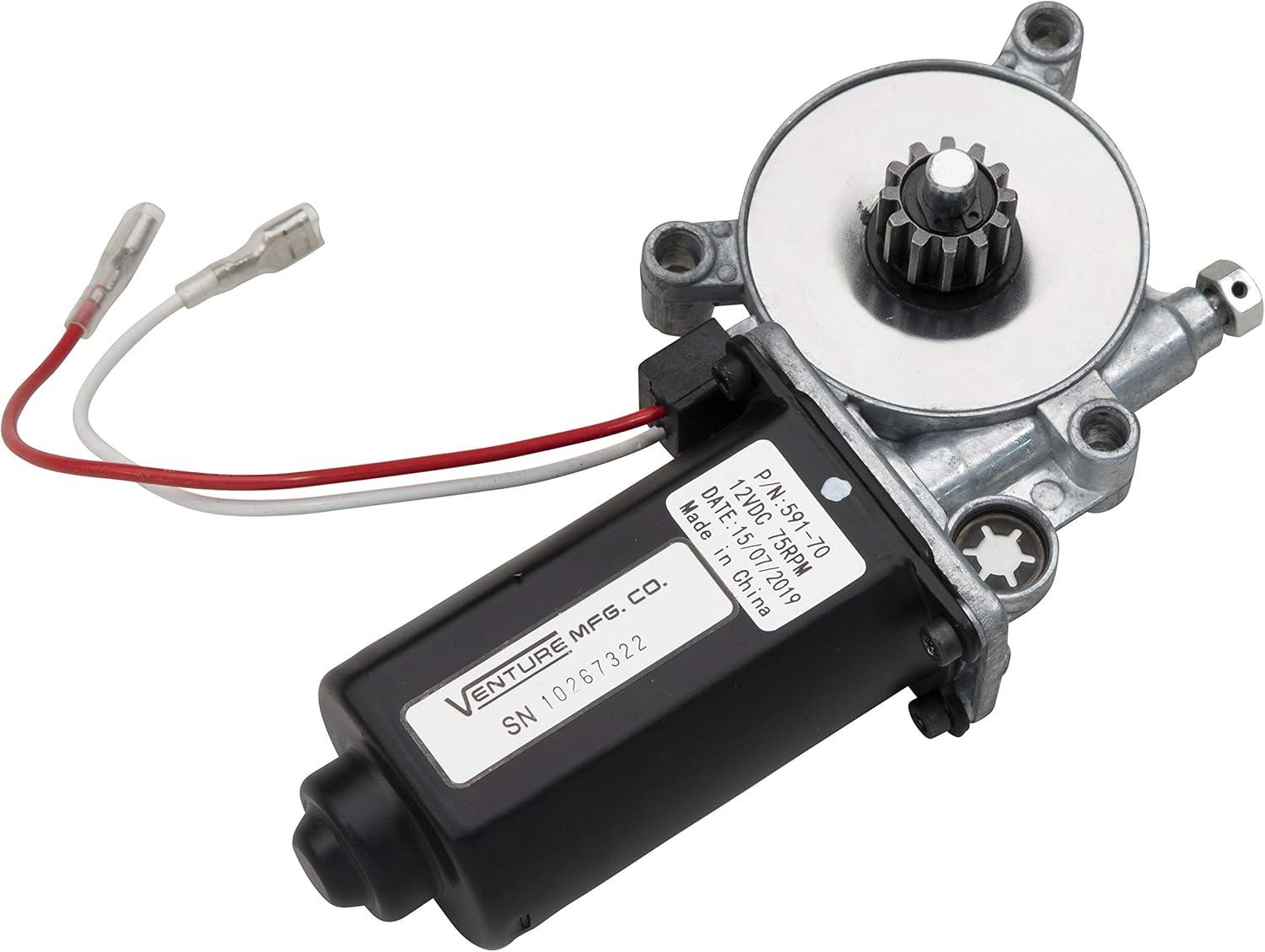 Solera 12V DC Black and Silver Power Awning Motor