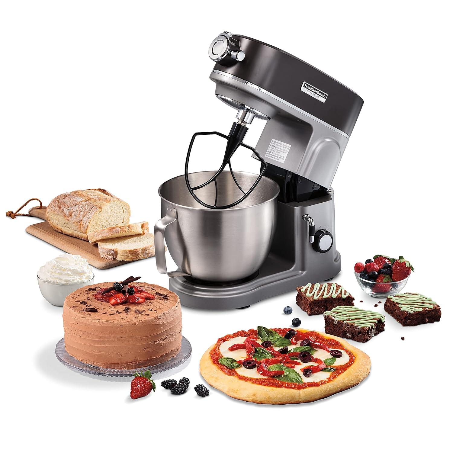 Hamilton Beach® Professional All-Metal Stand Mixer with Specialty Attachment Hub 5 Quart