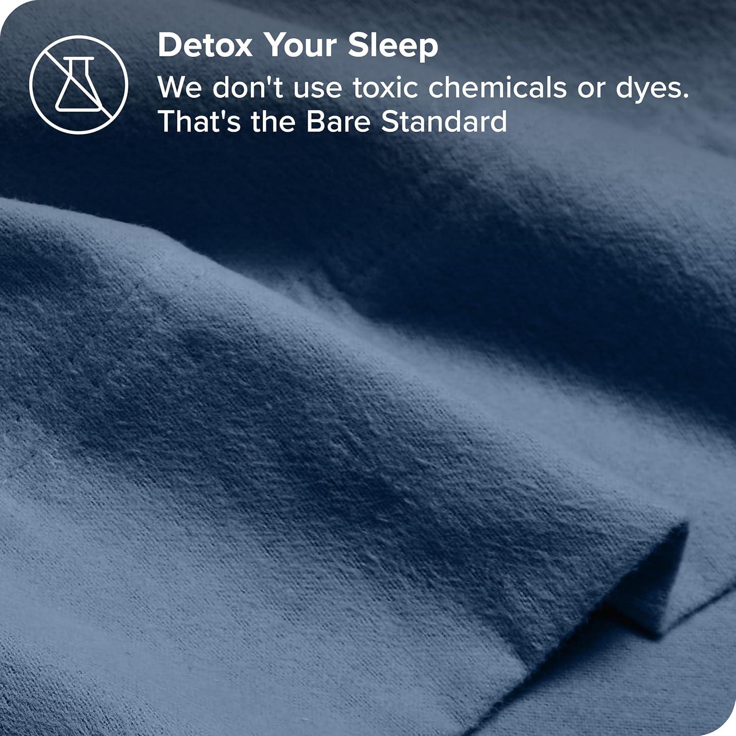 Bare Home Organic 100% Cotton Flannel Sheet Set