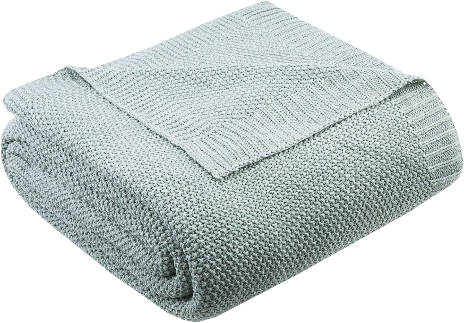 Ink and Ivy INK+IVY Bree Knit Blanket 3-Color Option Ivory King